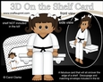 3D On the Shelf Card Kit - Little Ethnic Karate Girl Prisha