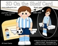 3D On the Shelf Card Kit - Little Footballer Hal
