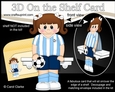 3D On the Shelf Card Kit - Little Footballer Rachelle