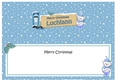 Large DL Christmas LOCHLANN Austin Bear insert