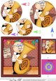 Old Man Bert Plays the Tuba Circle Pyramage Topper