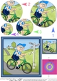 Old Man Bert goes Cycling Circle Pyramage Topper