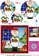 Old Man Bert has a Christmas Pudding Circle Pyramage Topper