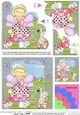 Girlz Fiz Fairy has a Butterfly Shell Edged Corner side stacker