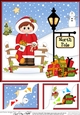 8 x 8 Christmas at the North Pole Little Christmas Eskimo Scalloped Corner Topper
