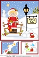 8 x 8 Christmas at the North Pole Little Christmas Eskimo Scalloped Corner Topper
