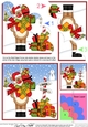 Christmas Rudolph has lots of presents Shell Edged Stacker
