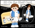 3D On the Shelf Card Kit - Little Footballer Elliott