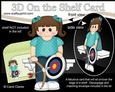 3D On the Shelf Card Kit - Little Archery Girl Marisela is Right on Target