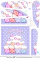 Cupcakes Birthday Fan Pyramage Topper
