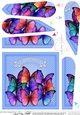 Pretty Butterflies Birthday Fan Pyramage Topper