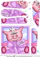 Zoe Piggy has a Birthday Present Fan Pyramage Topper