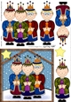 The Christmas Story We Three Kings quick card and 3D decoupage