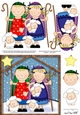 The Christmas Story As Shepherds Watched Their Flocks quick card and 3D decoupage