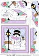 Christmas Snowman Rio goes Carol Singing Fan Pyramage Topper