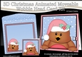 3D Christmas Animated Moveable Wobble Head Card - Bobbin Robin