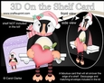 3D On the Shelf Card Kit - Little Christmas Puffin Minnow has a Heart