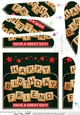 Happy Birthday Friend Scrabble Fan Pyramage Topper
