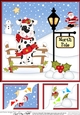 8 x 8 Christmas at the North Pole Little Christmas Spotty Dog Corner Topper 