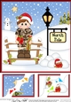 8 x 8 Christmas at the North Pole Little Christmas in the Forces - Army Corner Topper 