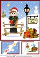 8 x 8 Christmas at the North Pole Little Christmas in the Forces - Army Corner Topper 