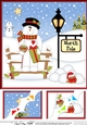8 x 8 Christmas at the North Pole Christmas Snowman Rio wants Santa to Stop Here Corner Topper 