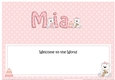 Large DL Welcome to the World MIA insert