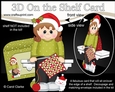 3D On the Shelf Card Kit - Little Christmas Crochet Lady