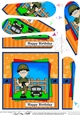 Boyz Birthday General Gazza Fan Pyramage Topper