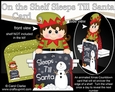 On the Shelf Sleeps Till Santa Card Kit - Cute Little Christmas Elf