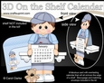 3D On the Shelf Everlasting Calendar Kit - Little Toddler Kian