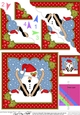Christmas OOps Snowball Sam goes Skiing Scallop Corner Topper