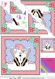 Christmas OOps Snowball Sam goes Skiing Scallop Corner Topper
