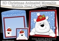 3D Christmas Animated Moveable Wobble Head Card - Ben Polar Bear