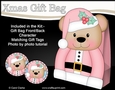 3D Christmas Livvy Bear Gift Bag Mini Kit