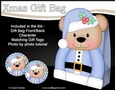 3D Christmas Livvy Bear Gift Bag Mini Kit