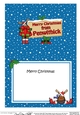 5x7 Merry Christmas from PENWITHICK Signpost matching insert