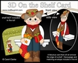 3D On the Shelf Card Kit - Christmas Line Dancer Rodeo is having fun at the Hoedown