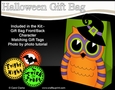 3D Halloween Owlvera Owl Gift Bag Mini Kit