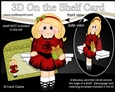 3D On the Shelf Card Kit - Little Christmas Girl Irish Dancer is going to the Festive Ceili