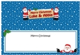 Large DL Merry Christmas LUKE & ABBIE insert