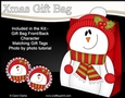 3D Christmas Snowman Rio Gift Bag Mini Kit