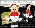 3D On the Shelf Card Kit - Little Christmas Girl goes Carol Singing