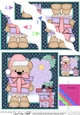Christmas Austin Bear brings the Christmas Presents Wavy Corner side stacker Topper