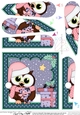 Christmas Little Hoot Owl delivers the Christmas Presents Fan Pyramage Topper