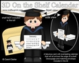3D On the Shelf Everlasting Calendar Kit - Little Graduate Jarrod