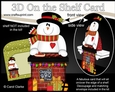 3D On the Shelf Card Kit - Christmas Snowman Rio has a Festive Barbeque