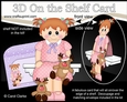 3D On the Shelf Card Kit - Christmas Cute Little Toddler with Little Rudy
