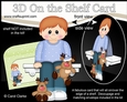 3D On the Shelf Card Kit - Christmas Cute Little Toddler with Little Rudy