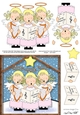The Christmas Story The Angel Choir visit the stable quick card and 3D decoupage